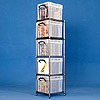 1 bay chrome racking with 5x35 litre XL boxes