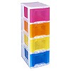 Slimline storage tower with 4x6 litre drawers