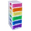 Slimline storage tower with 6x3.5 litre drawers