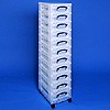 Storage tower with 11x4 litre boxes