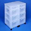 Storage tower double with 2x7 + 6x12 litre drawers