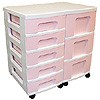 Storage tower double with 5x7 + 3x12 litre drawers