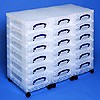 Storage tower triple with 18x4 litre boxes