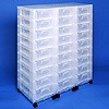 Storage tower triple with 27x7 litre drawers